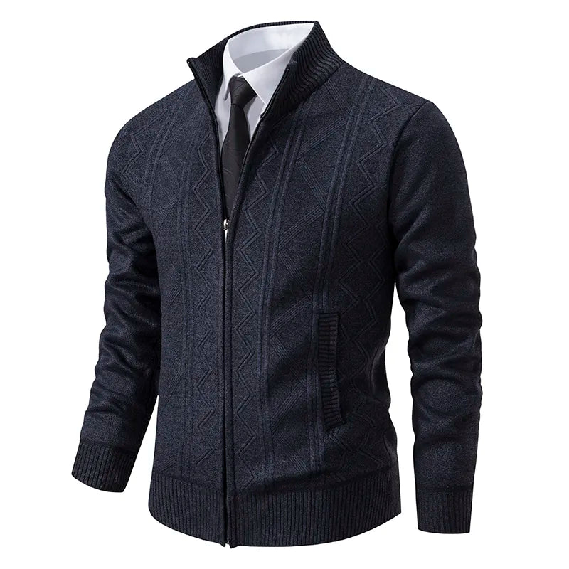 Stylische Strickjacke mit Reißverschluss für Winter 6