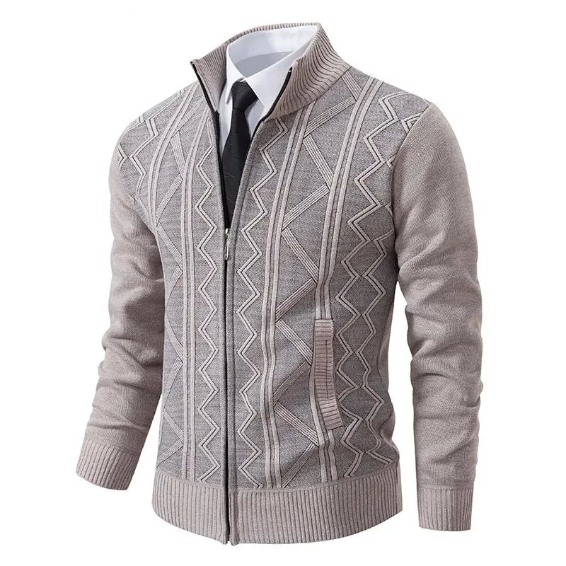 Stylische Strickjacke mit Reißverschluss für Winter 7