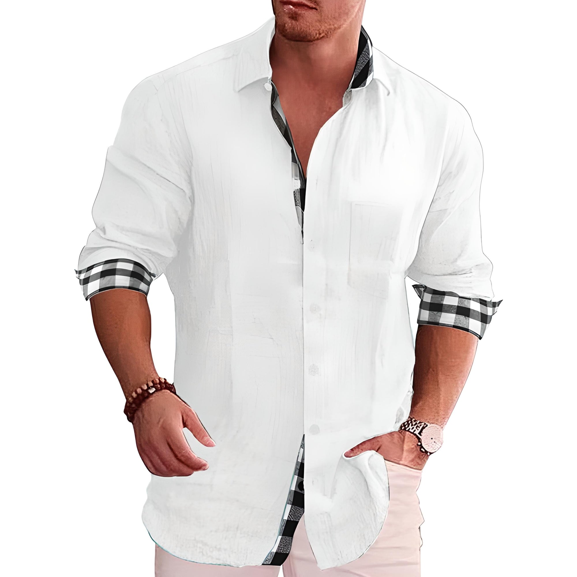 Stylisches Herren Hemd aus Baumwollmix – Bequem und Warm für den Winter 2