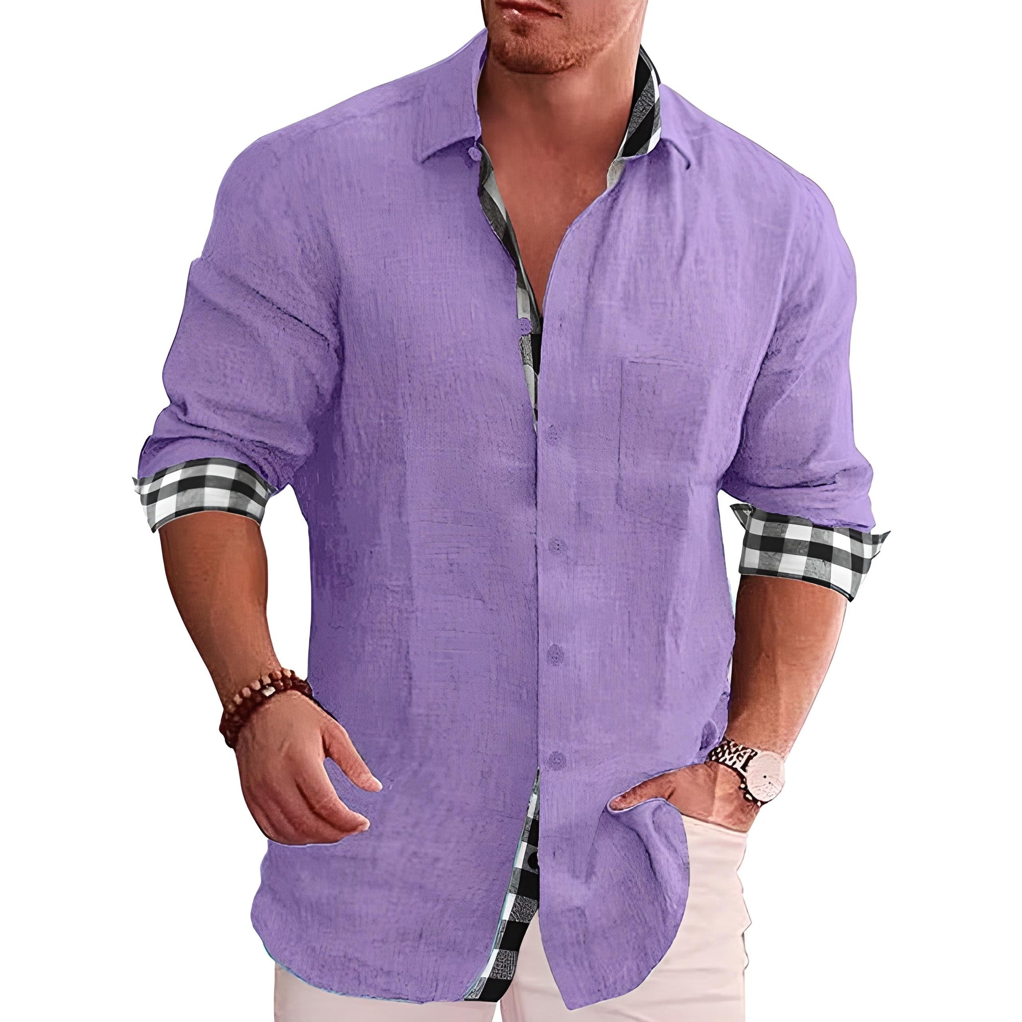 Stylisches Herren Hemd aus Baumwollmix – Bequem und Warm für den Winter 5