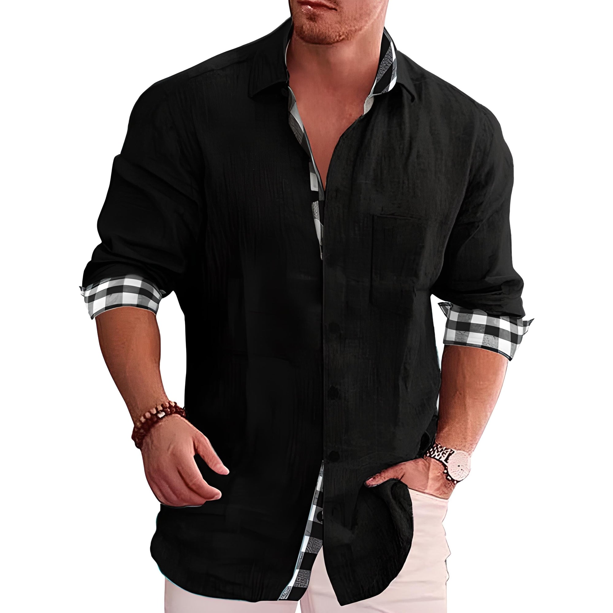 Stylisches Herren Hemd aus Baumwollmix – Bequem und Warm für den Winter 7