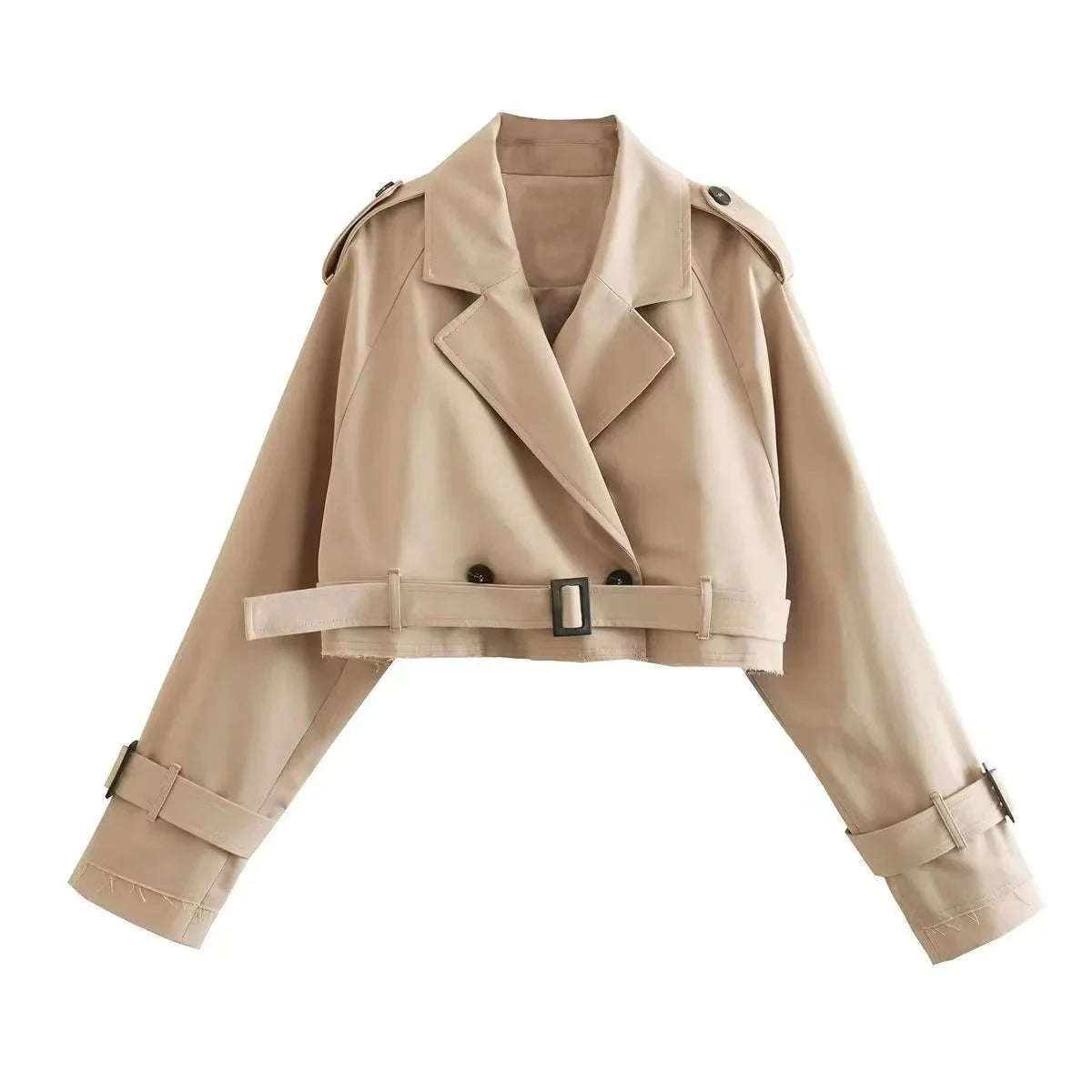 Taillierter Trenchcoat in Beige für Stilbewusste 0