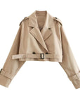 Taillierter Trenchcoat in Beige für Stilbewusste 0
