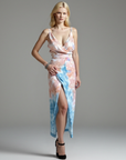 Tropisches Maxikleid für den Sommer – Fließender Schnitt, Femininer Look, Lange Kleider Damen, Buntes Muster 5