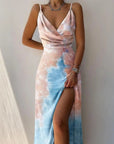 Tropisches Maxikleid für den Sommer – Fließender Schnitt, Femininer Look, Lange Kleider Damen, Buntes Muster 6