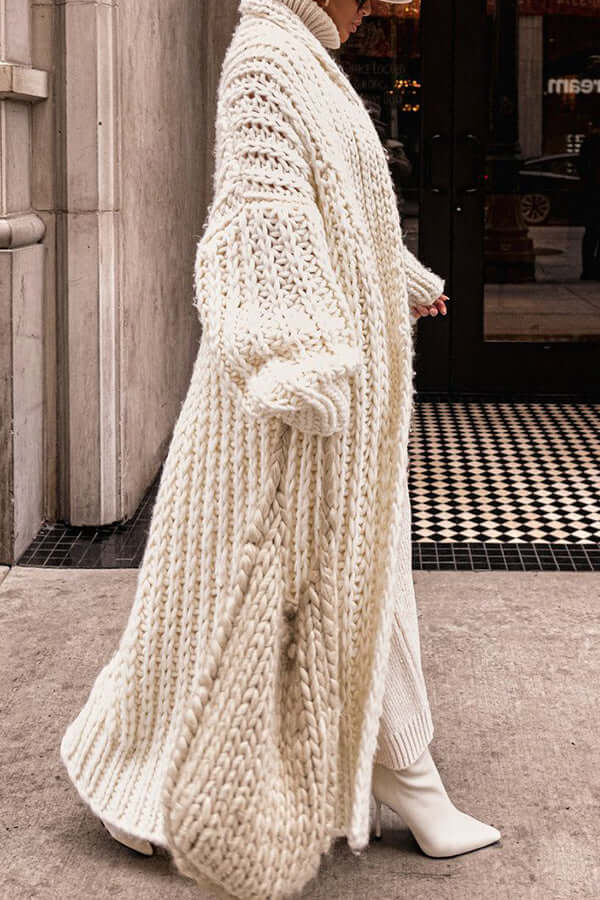 Übergroße Strickjacke für Frauen – Gemütlicher Stil für kalte Tage 2
