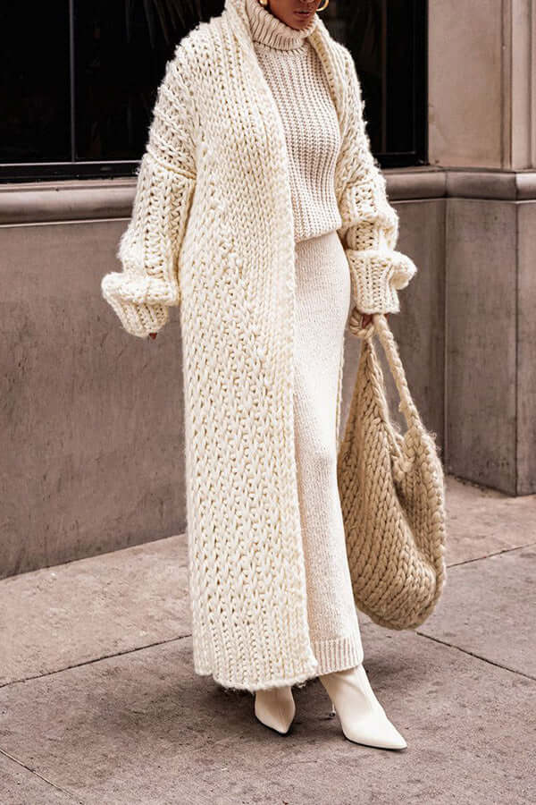 Übergroße Strickjacke für Frauen – Gemütlicher Stil für kalte Tage 3