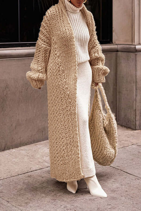 Übergroße Strickjacke für Frauen – Gemütlicher Stil für kalte Tage 7