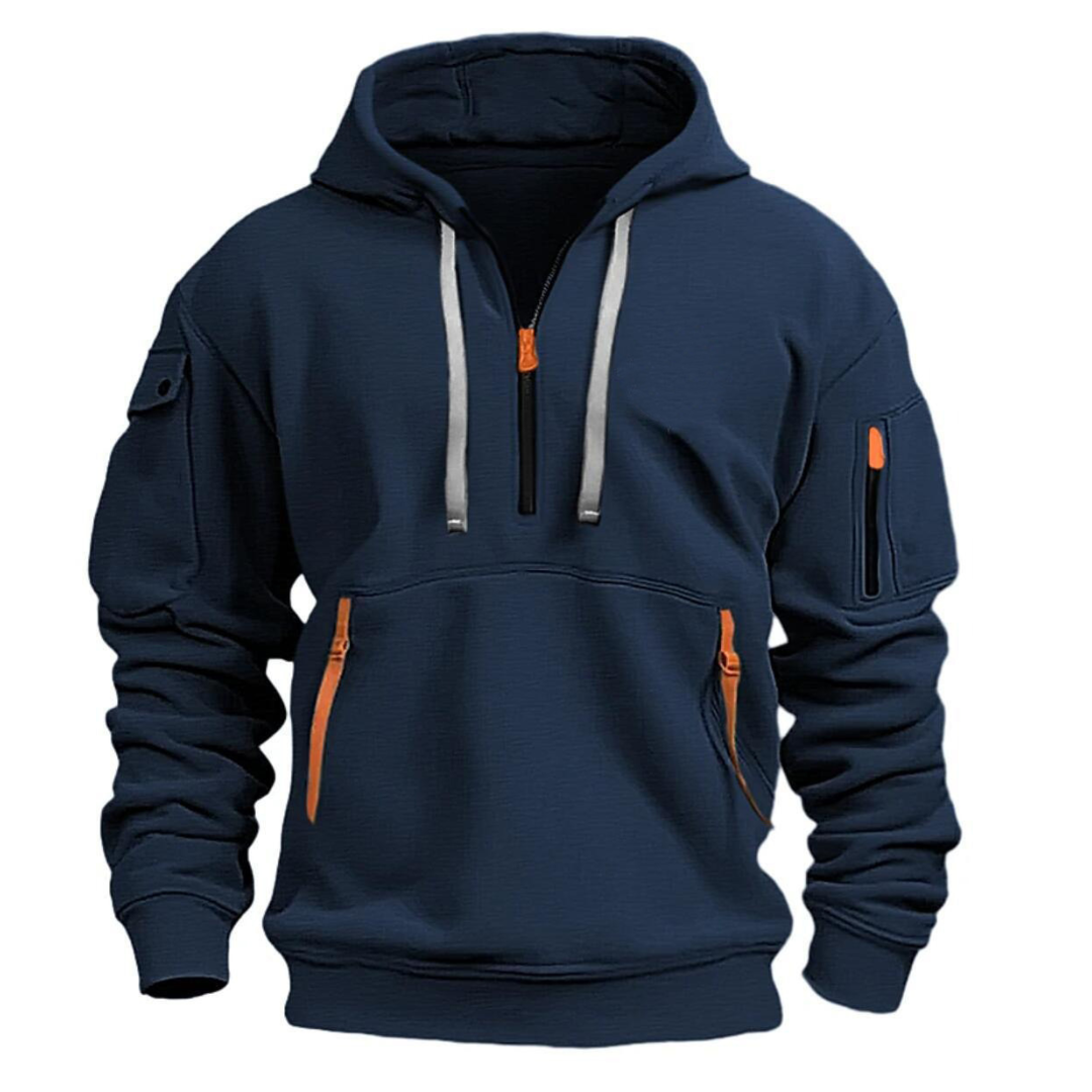 Urbaner Hoodie mit Halbzip für Stilbewusste 0