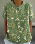 Verspielte Damenbluse mit floralem Vintage-Design – Elegante Passform für jeden Anlass 6