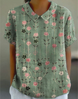 Verspielte Damenbluse mit floralem Vintage-Design – Elegante Passform für jeden Anlass 10