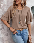 Verspielte Damenbluse mit Rüschensleeves für Eleganz 1