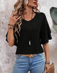 Verspielte Damenbluse mit Rüschensleeves für Eleganz 3