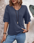 Verspielte Damenbluse mit Rüschensleeves für Eleganz 4