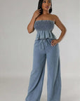 Verspieltes Denim Set mit Rüschentop für Stilbewusste 2