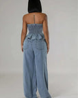 Verspieltes Denim Set mit Rüschentop für Stilbewusste 3