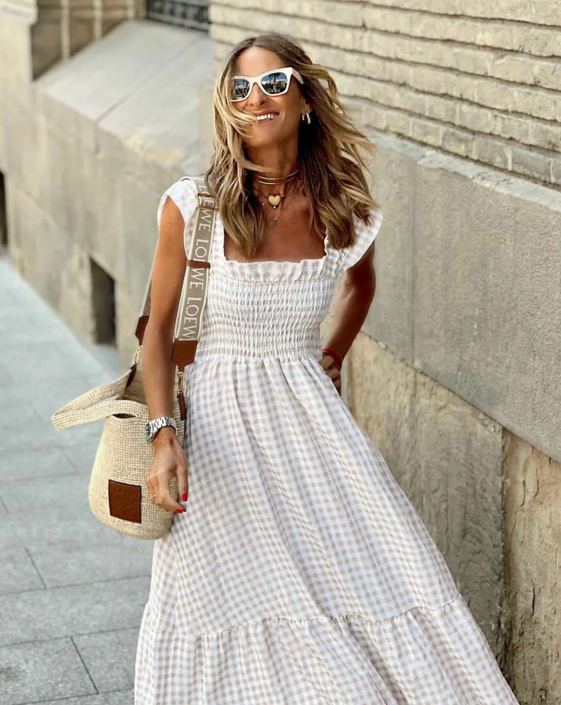Verspieltes Maxikleid mit Rüschensleeves für Sommer 2