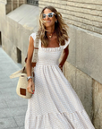 Verspieltes Maxikleid mit Rüschensleeves für Sommer 2