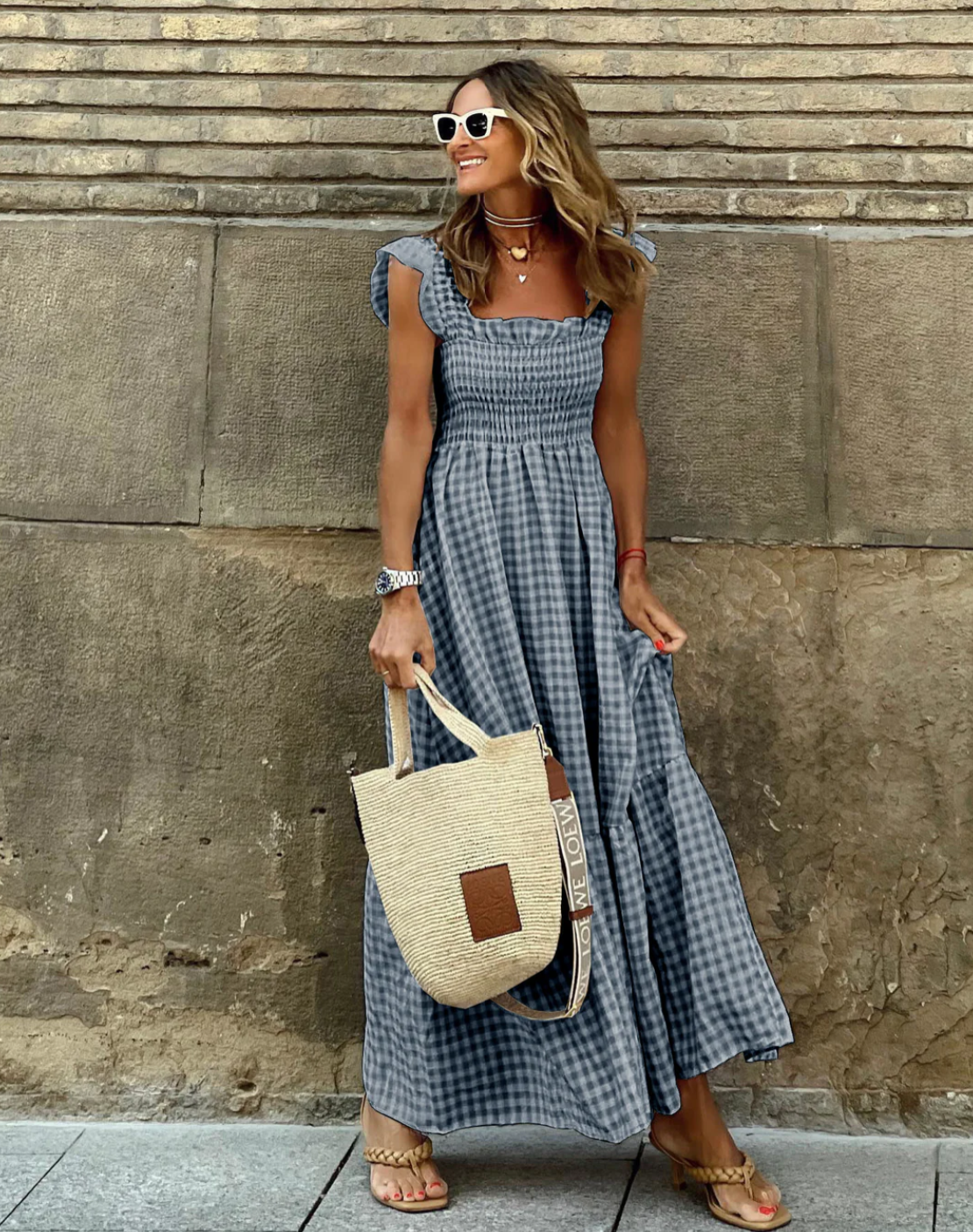 Verspieltes Maxikleid mit Rüschensleeves für Sommer 5