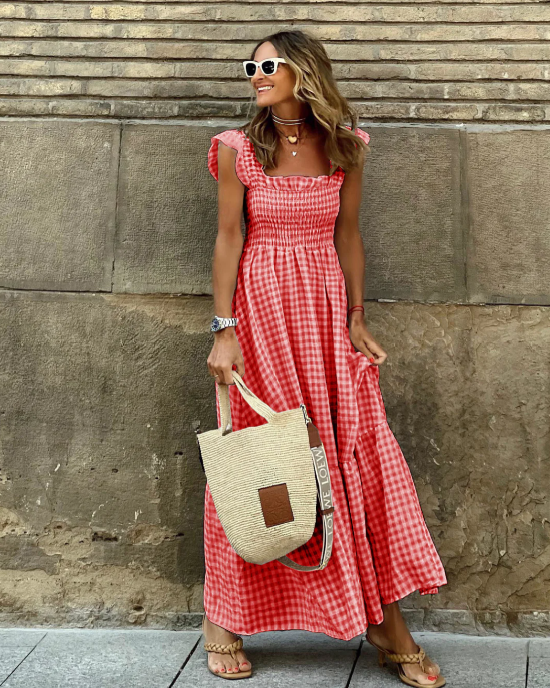 Verspieltes Maxikleid mit Rüschensleeves für Sommer 6