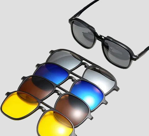 Vielseitige Sonnenbrille mit wechselbaren Gläsern 0