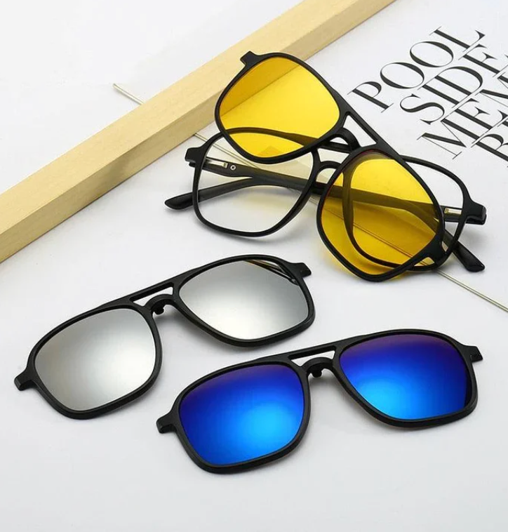 Vielseitige Sonnenbrille mit wechselbaren Gläsern 4