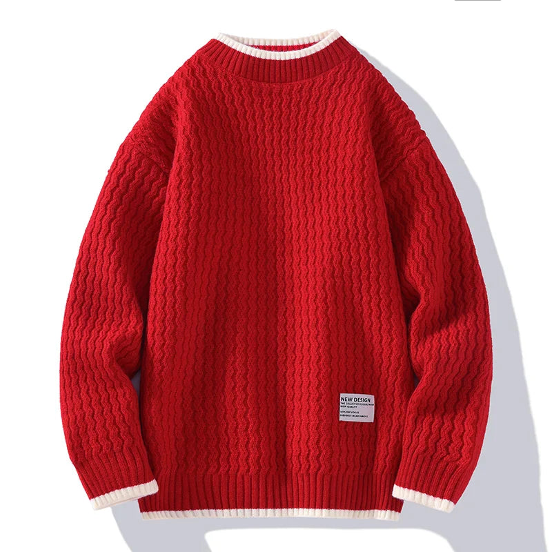 Vincent | Herren Strickpullover Knopfverschluss Grobstrick 3