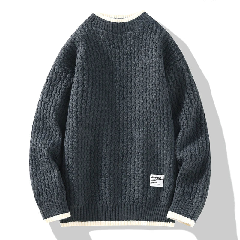 Vincent | Herren Strickpullover Knopfverschluss Grobstrick 4