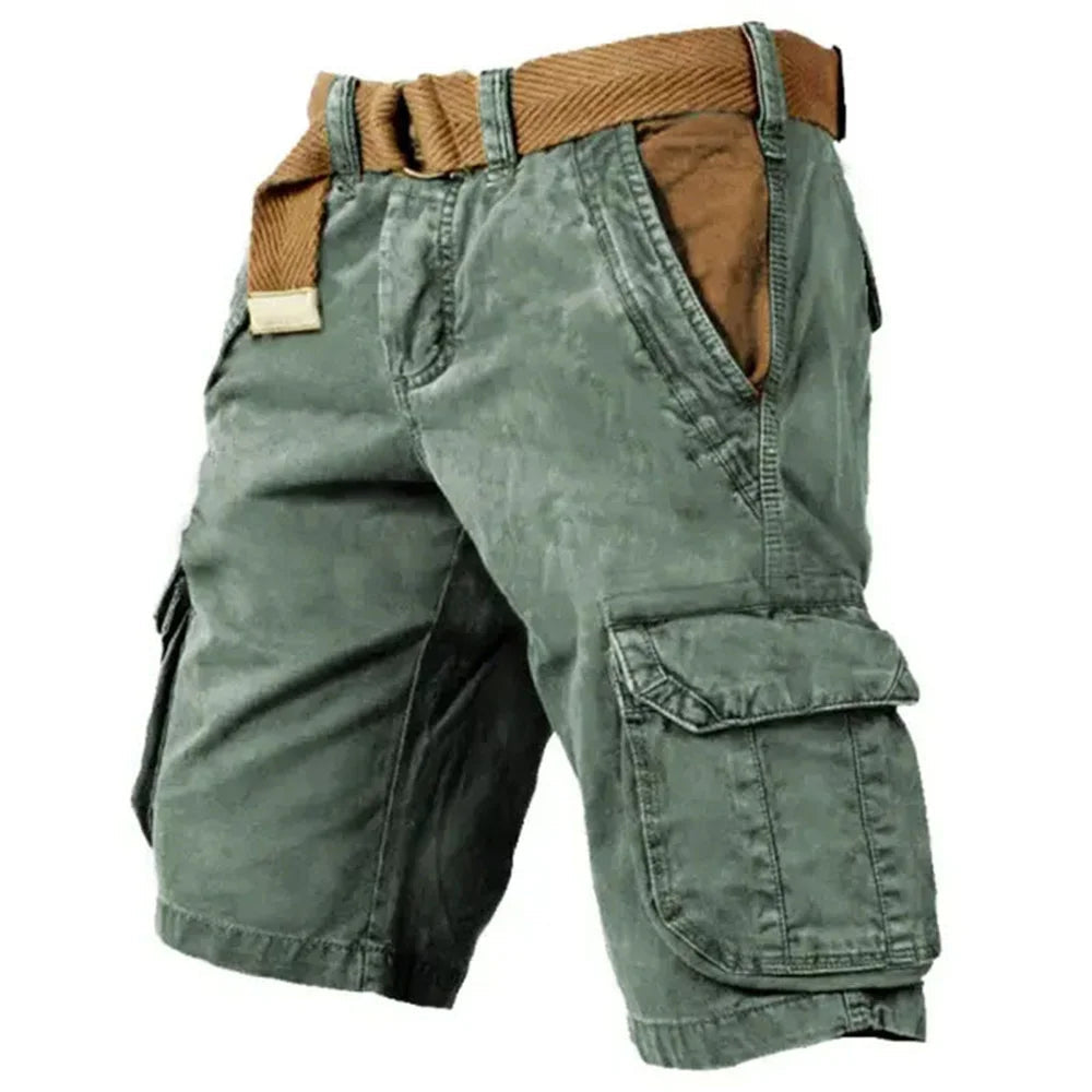 Vintage Cargo-Shorts aus Baumwolle für Herren – Bequeme und stilvolle Sommermode 6