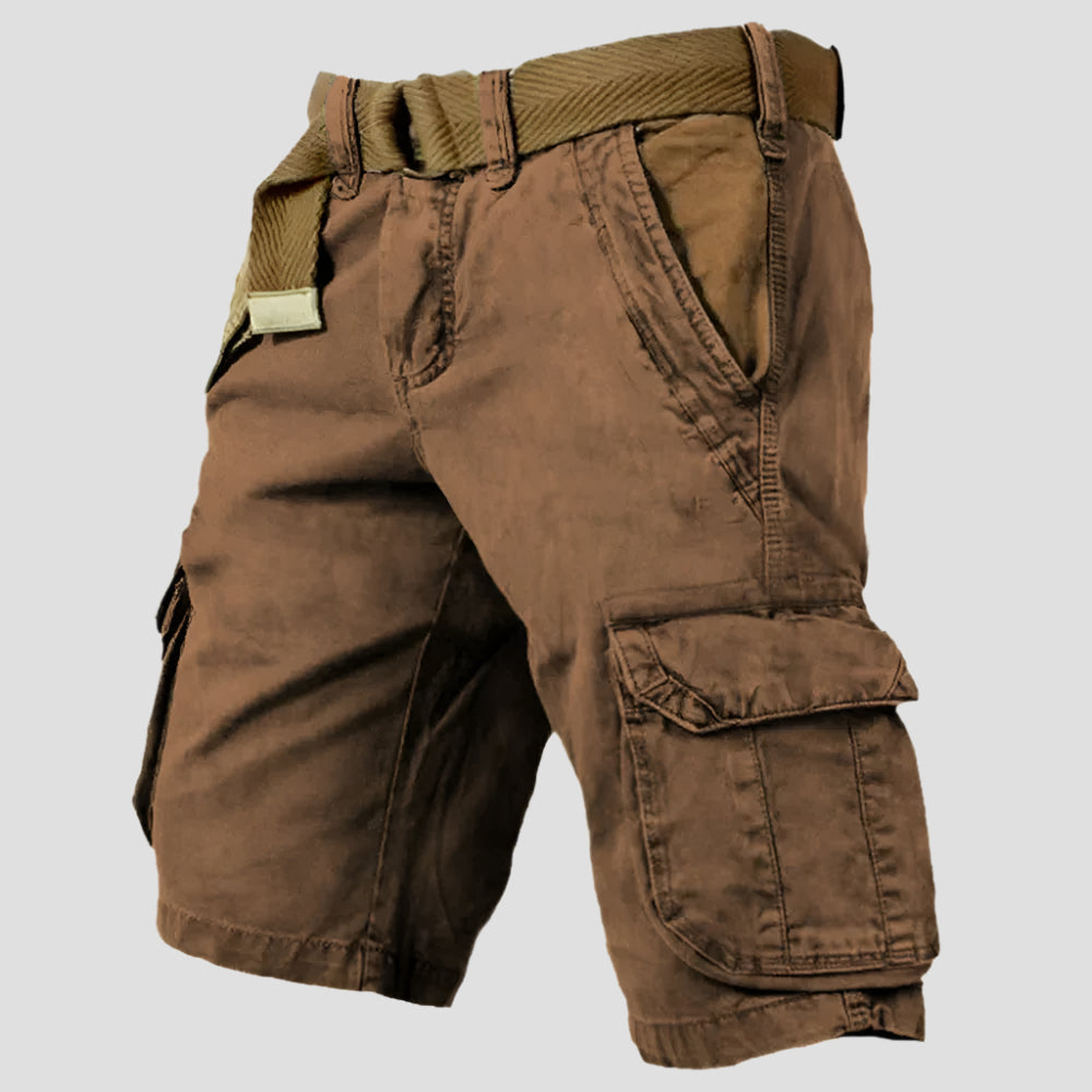 Vintage Cargo Shorts für Herren – Atmungsaktive Baumwolle und Praktische Cargotaschen 1