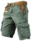 Vintage Cargo Shorts für Herren – Atmungsaktive Baumwolle und Praktische Cargotaschen 6