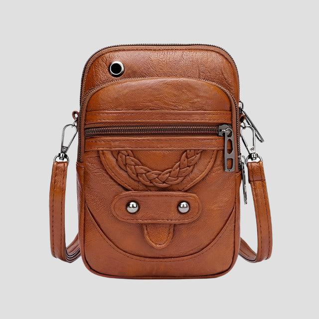 Vintage Crossbody-Tasche aus Leder für Eleganz 0