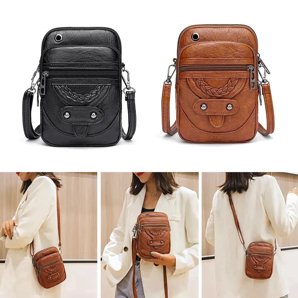Vintage Crossbody-Tasche aus Leder für Eleganz 3
