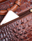 Vintage Handtasche mit Eleganter Krokodilprägung 1