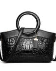 Vintage Handtasche mit Eleganter Krokodilprägung 8