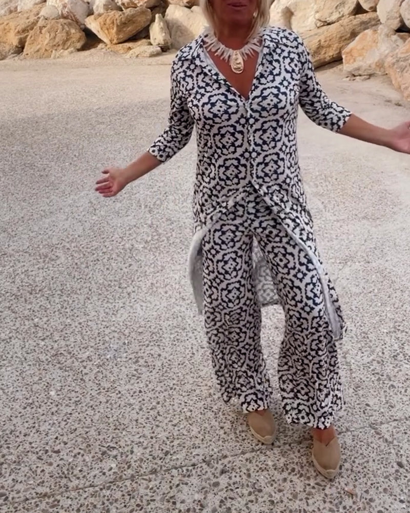 Vintage Maxikleid mit fließendem Schnitt für Eleganz 1