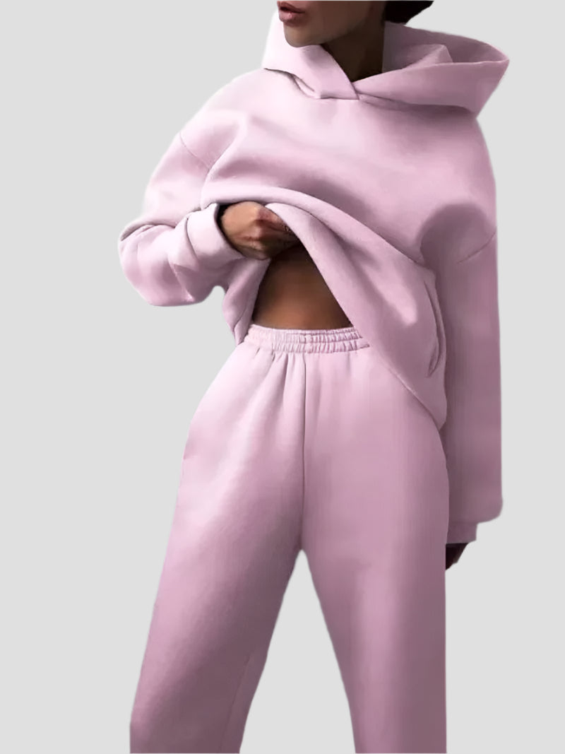 Vintage Oversized Trainingsanzug Damen – Bequemer Jogginganzug in verschiedenen Farben, Ideal für Freizeit und Entspannung 1