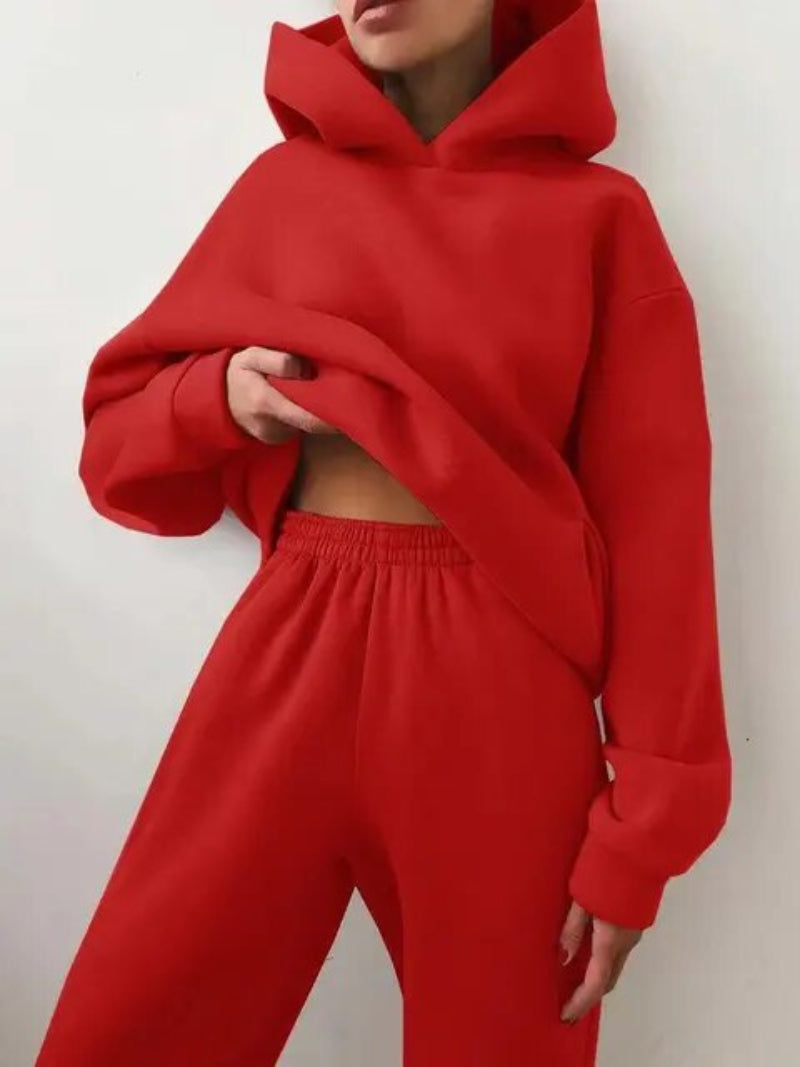 Vintage Oversized Trainingsanzug Damen – Bequemer Jogginganzug in verschiedenen Farben, Ideal für Freizeit und Entspannung 11
