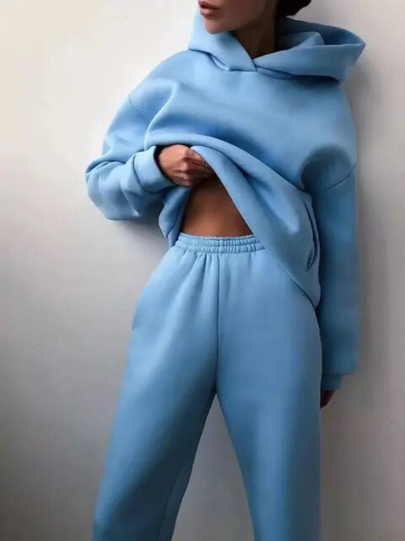 Vintage Oversized Trainingsanzug Damen – Bequemer Jogginganzug in verschiedenen Farben, Ideal für Freizeit und Entspannung 13