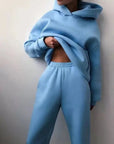 Vintage Oversized Trainingsanzug Damen – Bequemer Jogginganzug in verschiedenen Farben, Ideal für Freizeit und Entspannung 13