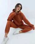 Vintage Oversized Trainingsanzug Damen – Bequemer Jogginganzug in verschiedenen Farben, Ideal für Freizeit und Entspannung 4