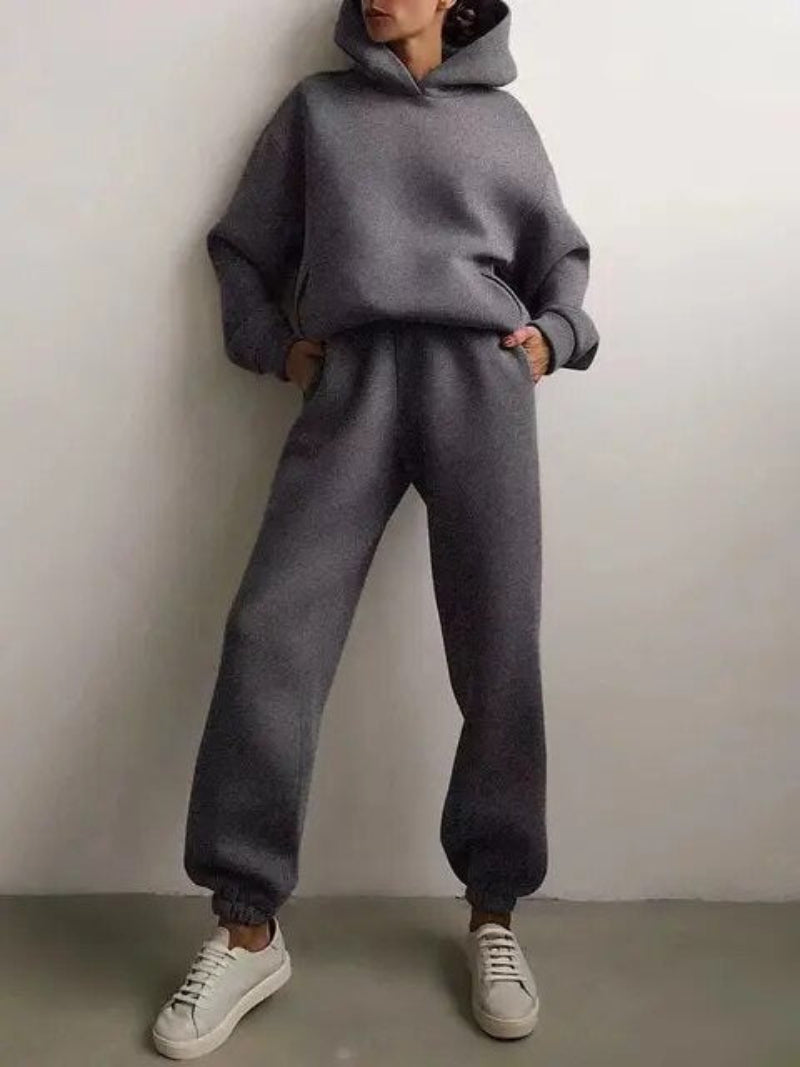 Vintage Oversized Trainingsanzug Damen – Bequemer Jogginganzug in verschiedenen Farben, Ideal für Freizeit und Entspannung 5