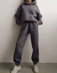 Vintage Oversized Trainingsanzug Damen – Bequemer Jogginganzug in verschiedenen Farben, Ideal für Freizeit und Entspannung 5