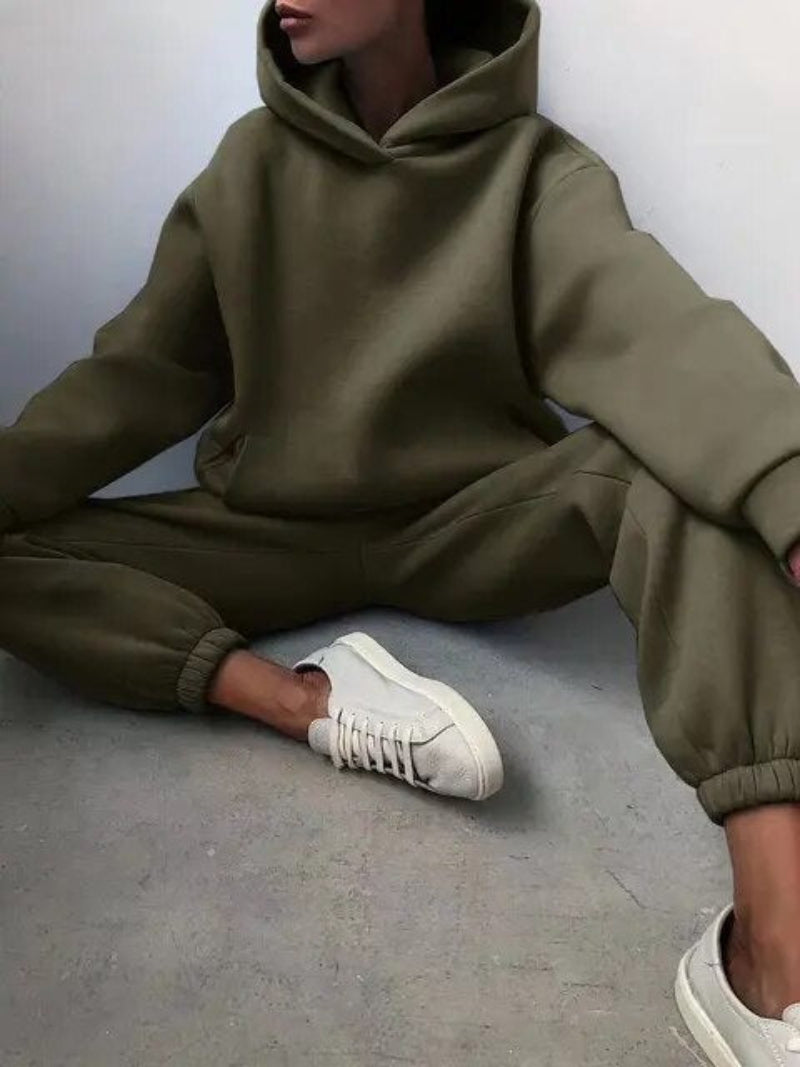 Vintage Oversized Trainingsanzug Damen – Bequemer Jogginganzug in verschiedenen Farben, Ideal für Freizeit und Entspannung 6