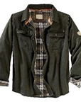 Wachsjacke im Bomberstil mit Flanellfutter 1