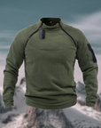 Windsichere Fleecejacke mit hohem Kragen 4
