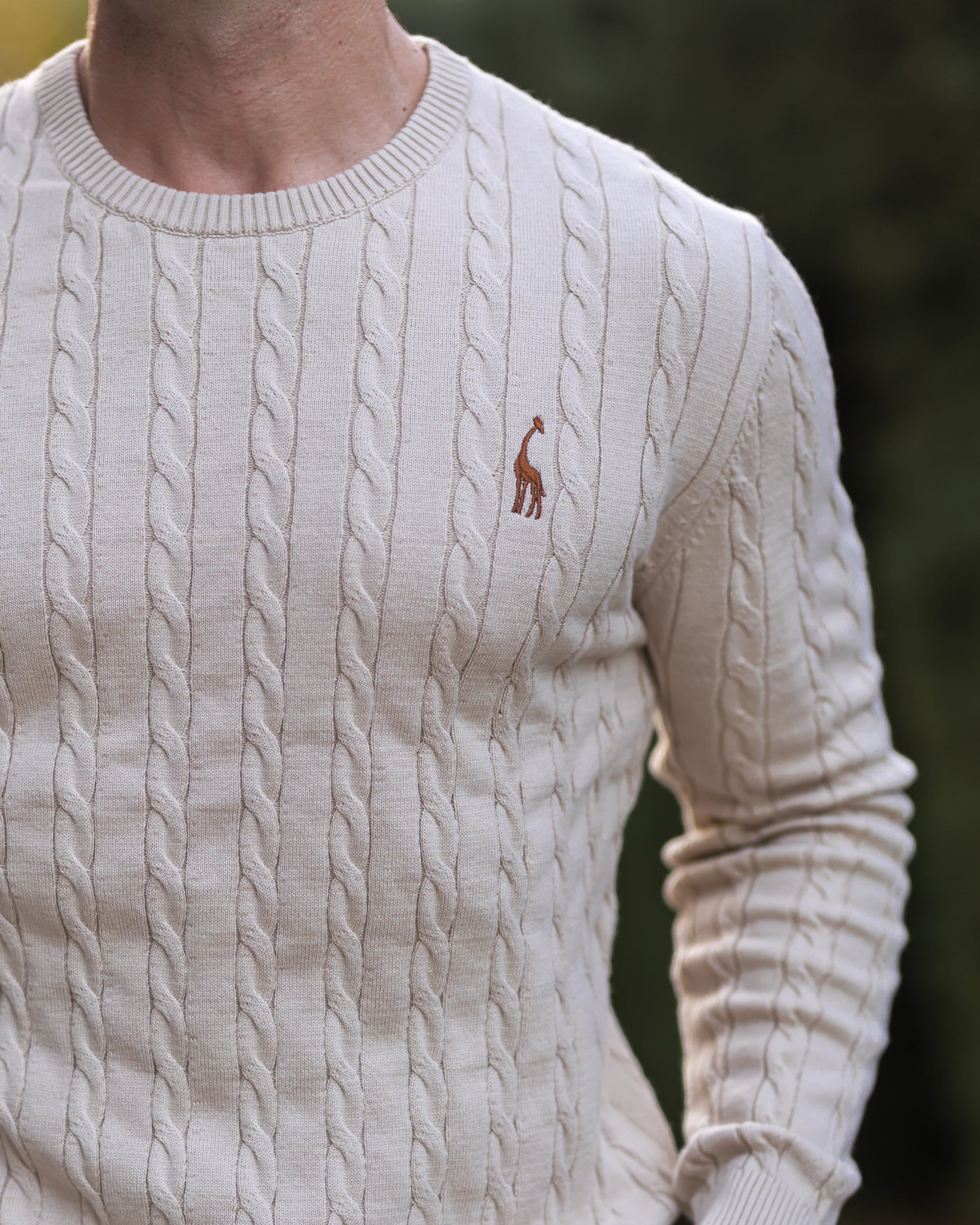 Zopfmuster Pullover für stilvolle Herren 1
