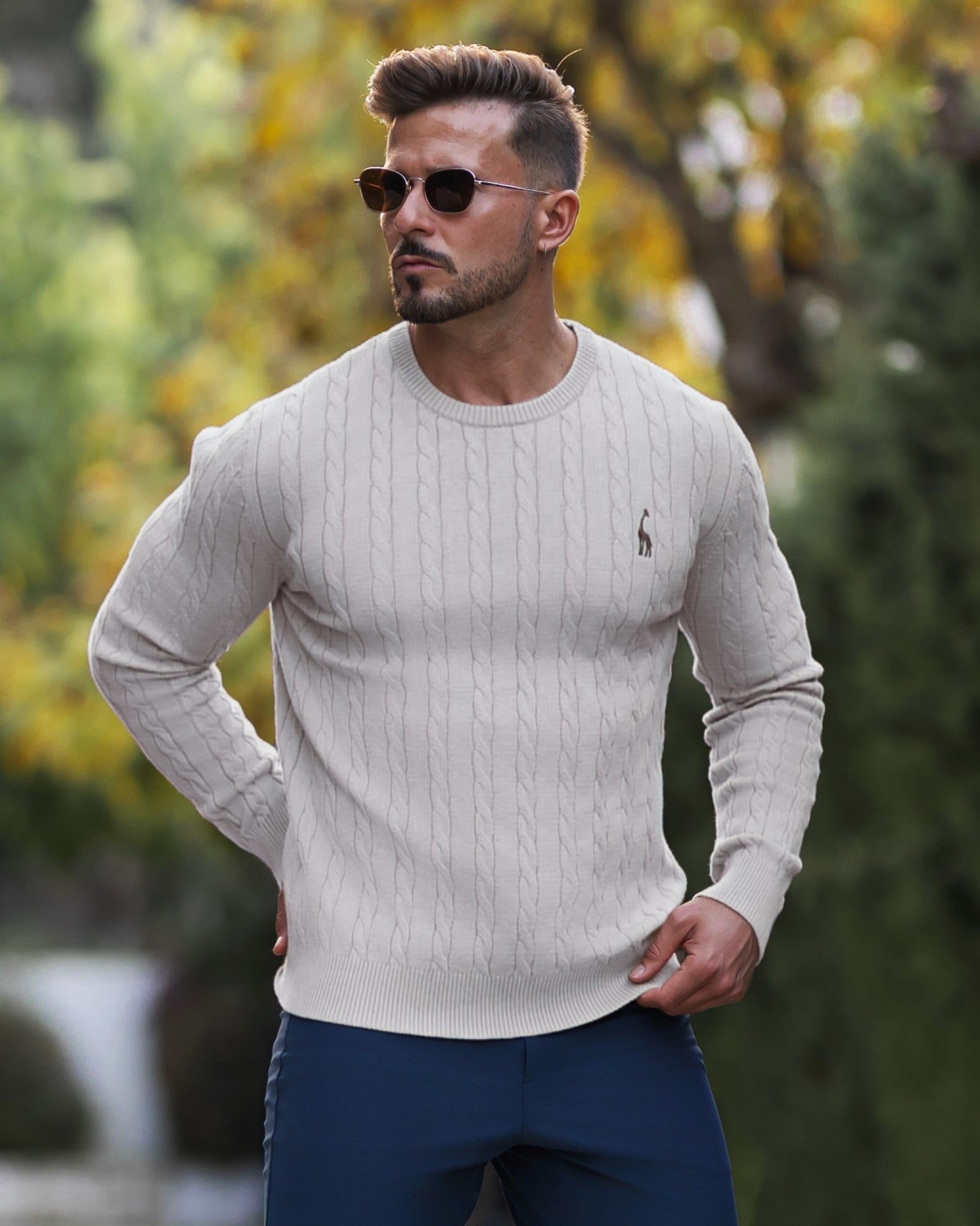 Zopfmuster Pullover für stilvolle Herren 10
