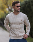Zopfmuster Pullover für stilvolle Herren 3