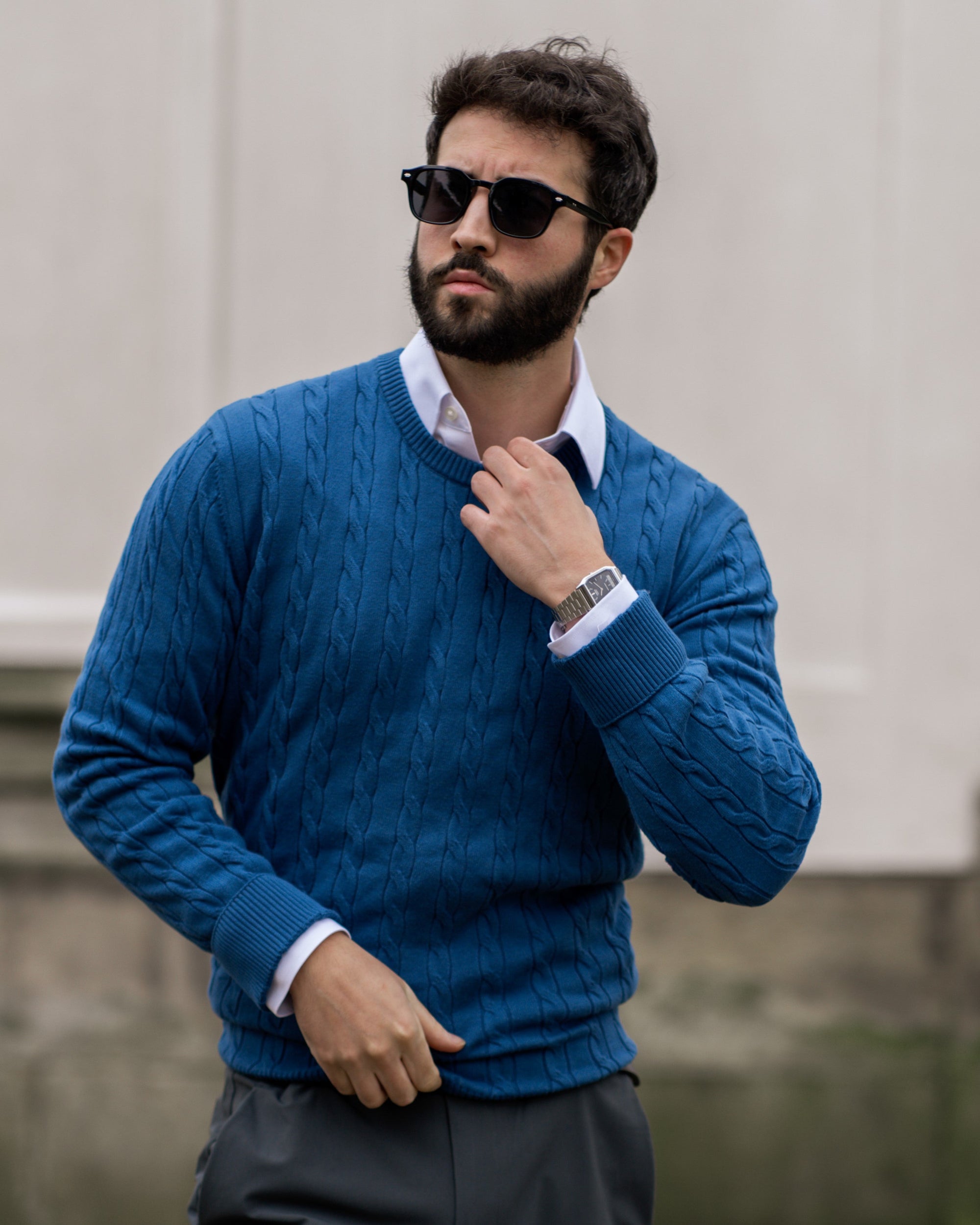 Zopfmuster Pullover für stilvolle Herren 6